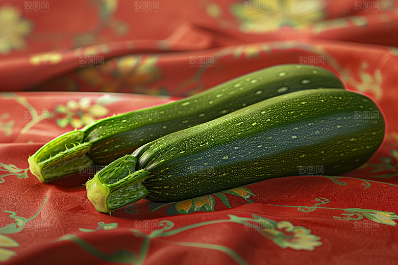 西葫芦自然食材摄影图