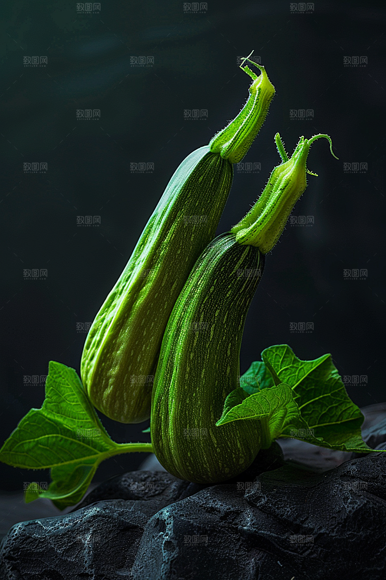 西葫芦食材高清摄影图