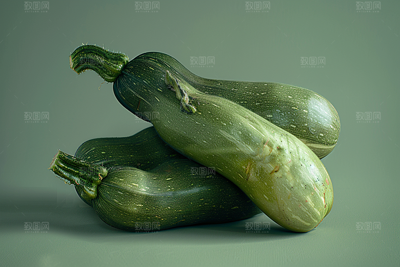 西葫芦清新绿色摄影图