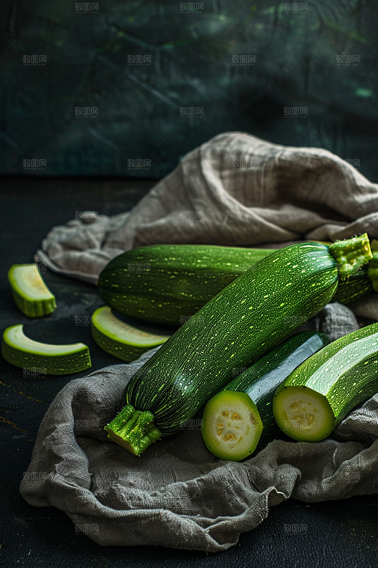 西葫芦高清食材摄影图