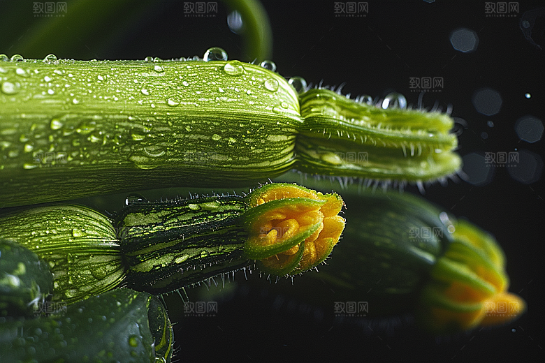 西葫芦瓜果白瓜摄影图