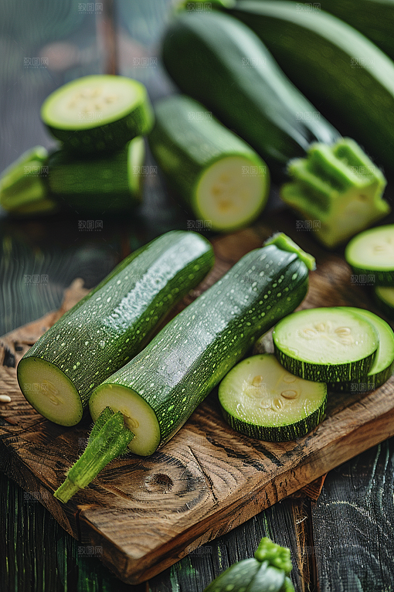 西葫芦绿色食材摄影图