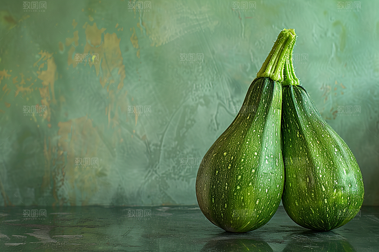 西葫芦食材绿色摄影图
