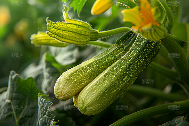 西葫芦清新菜瓜摄影图