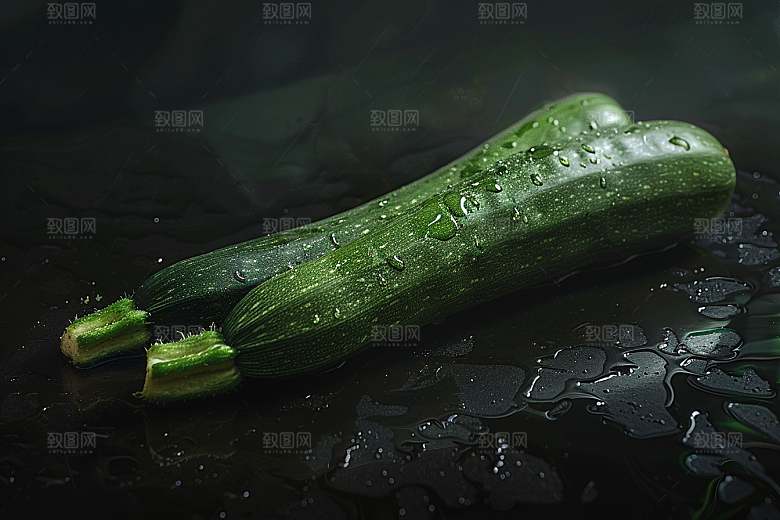 西葫芦白瓜绿色摄影图