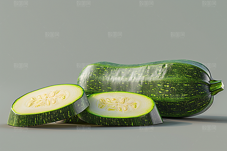 西葫芦美食自然摄影图