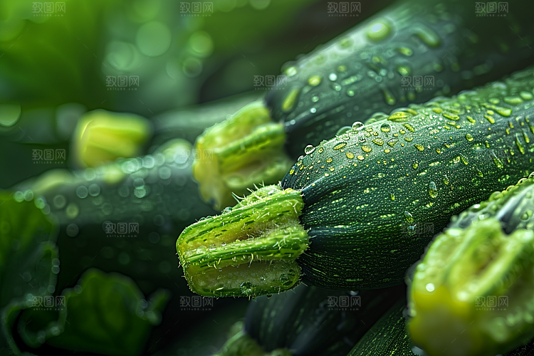 西葫芦白瓜瓜果摄影图
