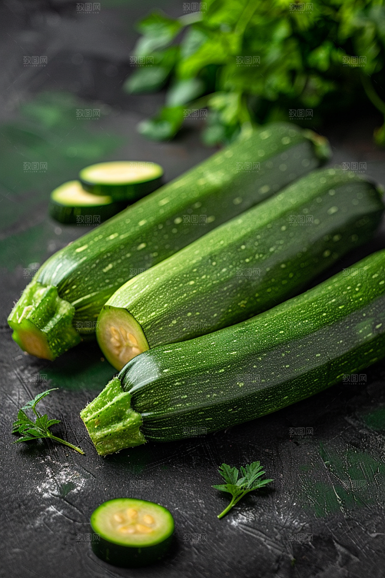 西葫芦果实蔬菜摄影图