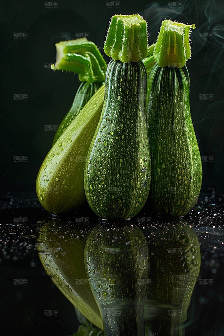 西葫芦美食绿色摄影图