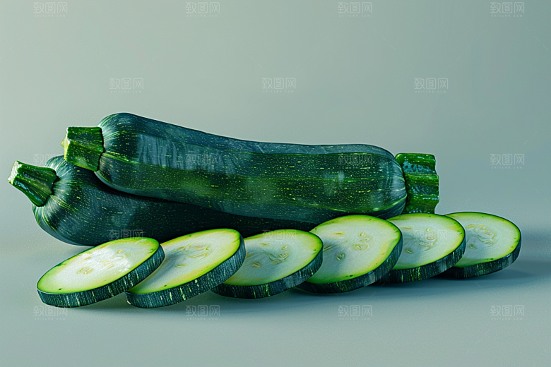 西葫芦果实蔬菜摄影图