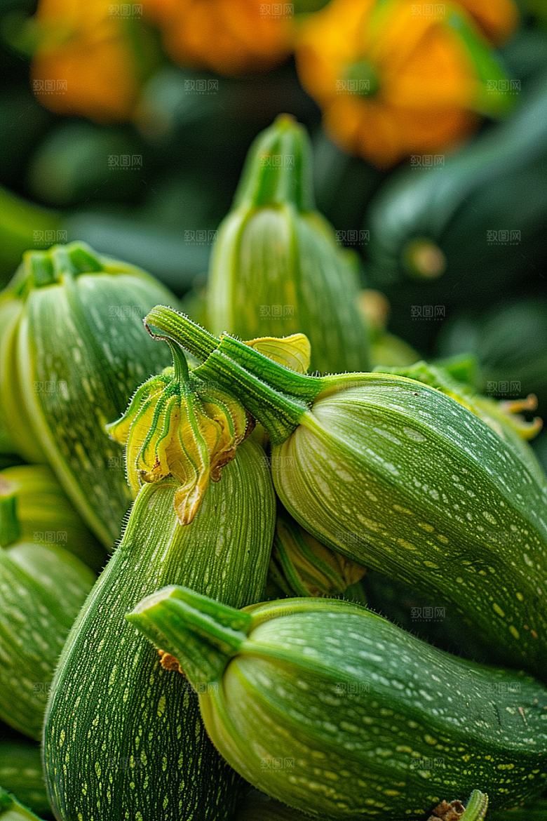 西葫芦食材绿色摄影图