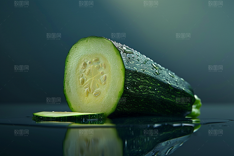 西葫芦白瓜高清摄影图