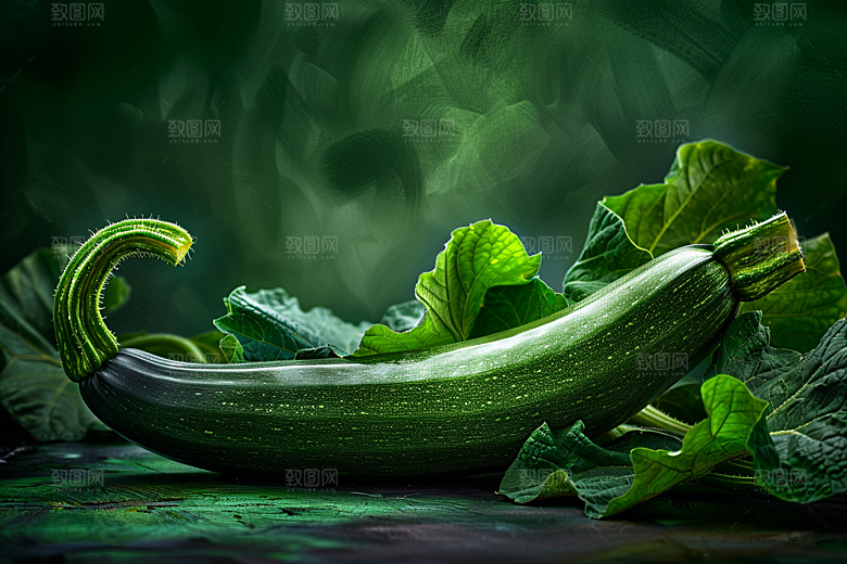 西葫芦绿色清新摄影图
