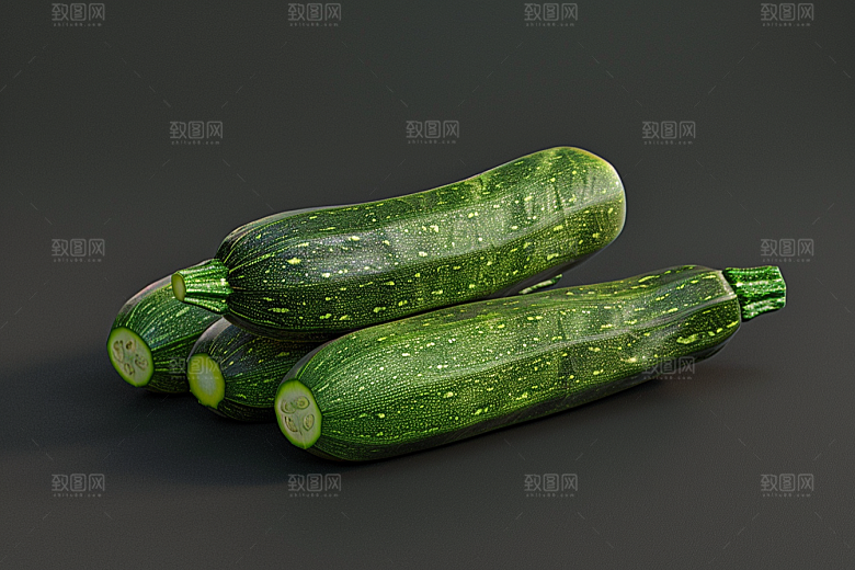 西葫芦果实自然摄影图