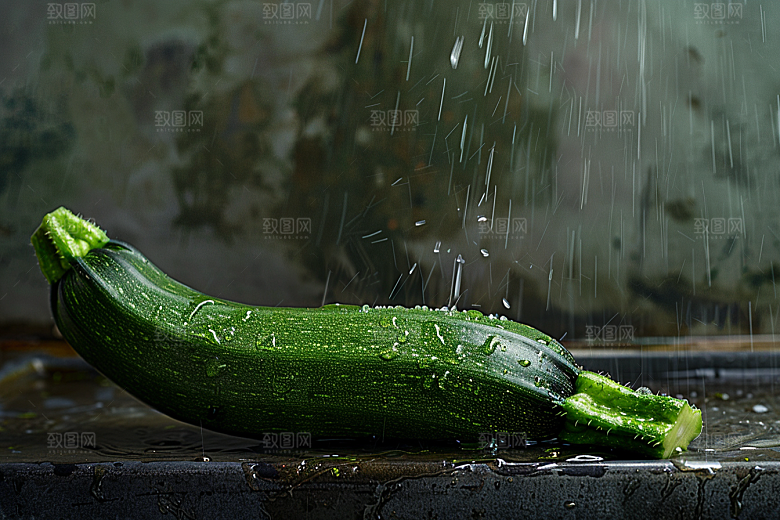 西葫芦自然食材摄影图