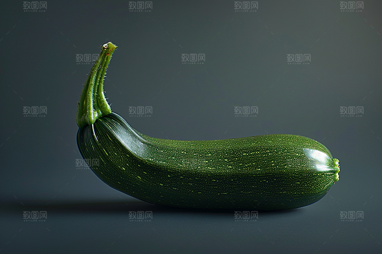 西葫芦清新食材摄影图