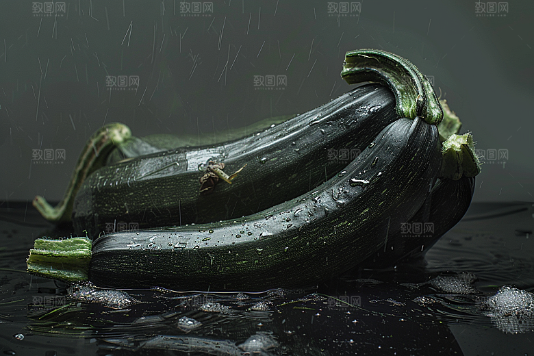 西葫芦瓜果高清摄影图