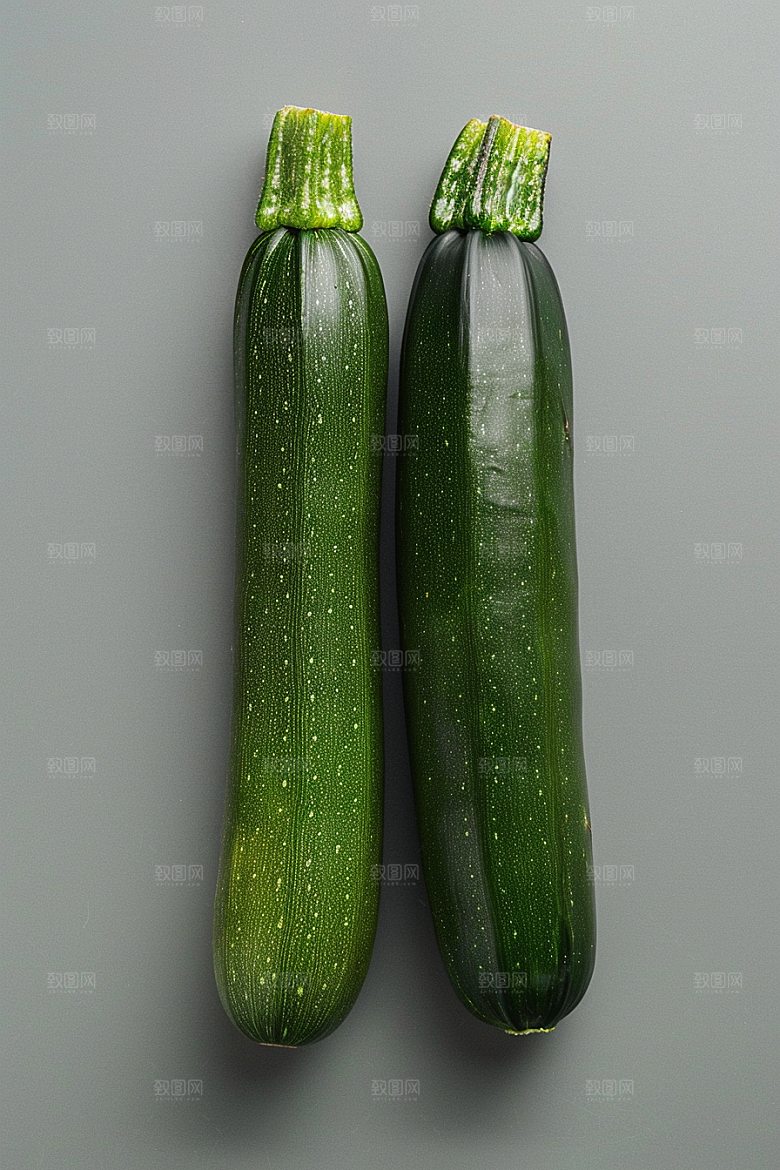 西葫芦清新食材摄影图