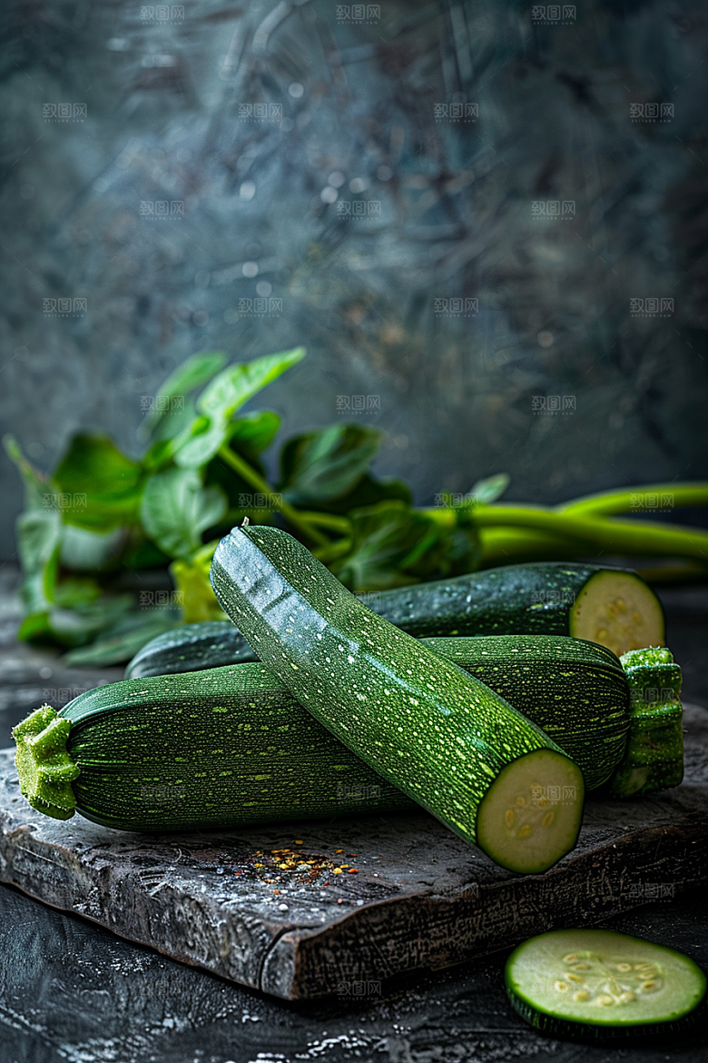 西葫芦美食绿色摄影图