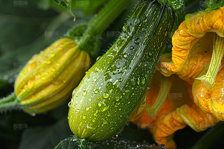 西葫芦食材自然摄影图