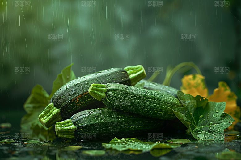 西葫芦食材绿色摄影图