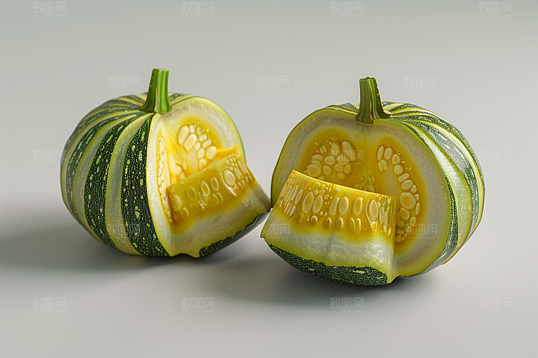 西葫芦自然食材摄影图