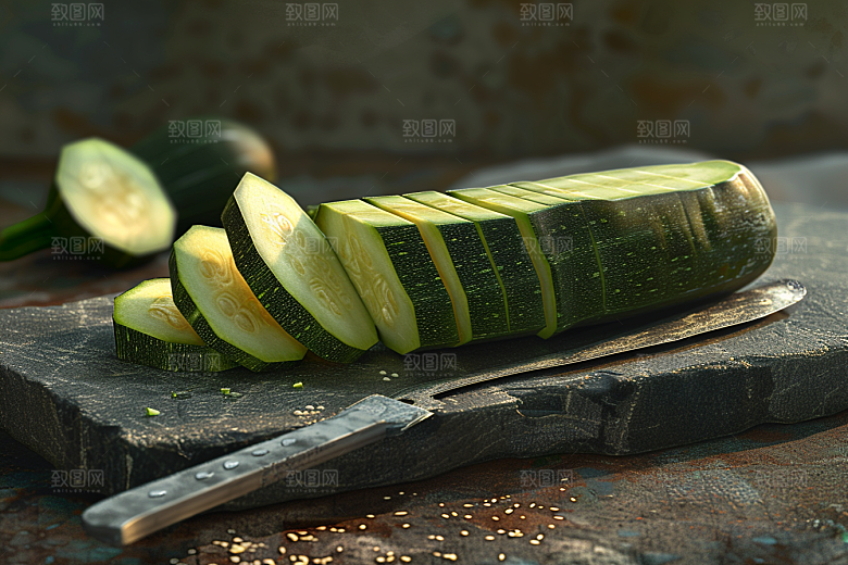 西葫芦美食蔬菜摄影图