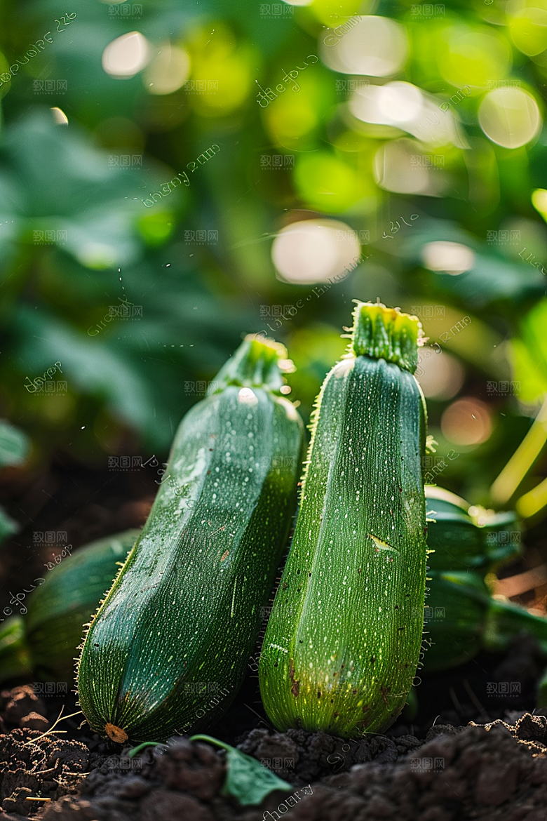 西葫芦蔬菜清新摄影图