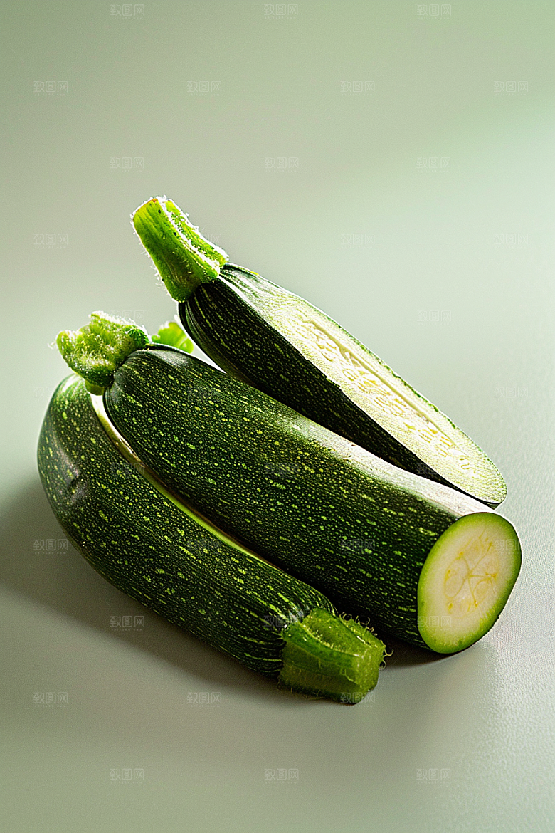 西葫芦自然食材摄影图