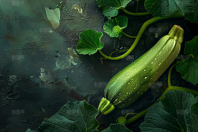 西葫芦美食食材摄影图