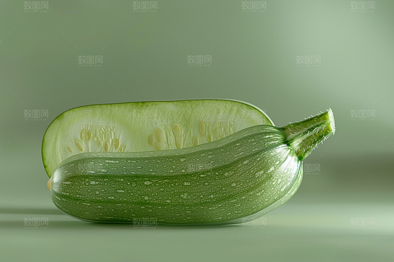 西葫芦自然食材摄影图