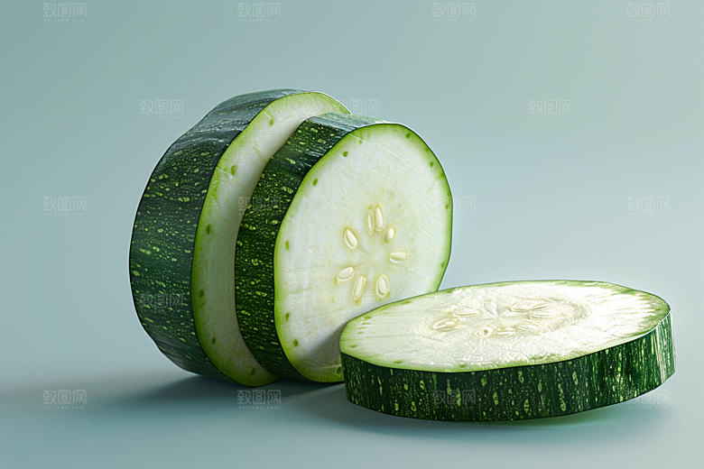西葫芦瓜果美食摄影图