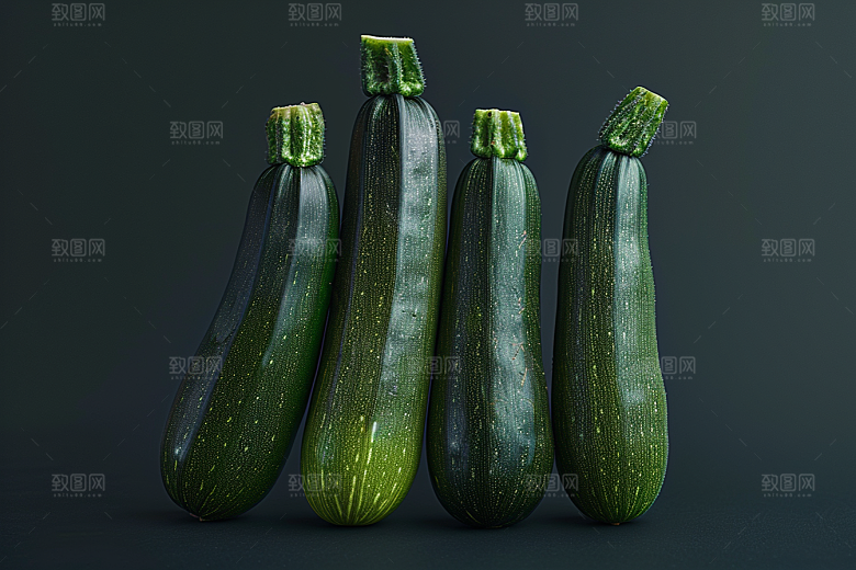 西葫芦绿色清新摄影图