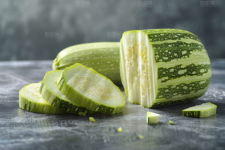 西葫芦食材自然摄影图