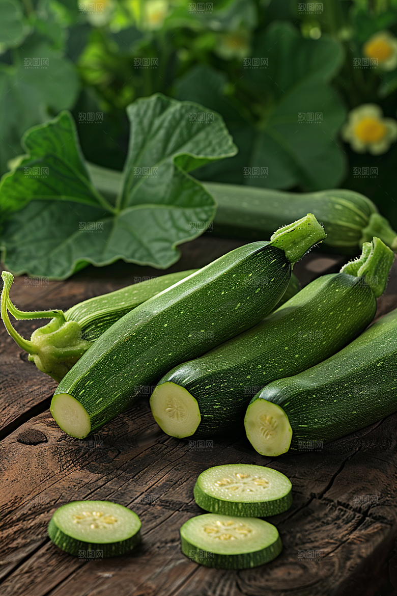 西葫芦菜瓜蔬菜摄影图