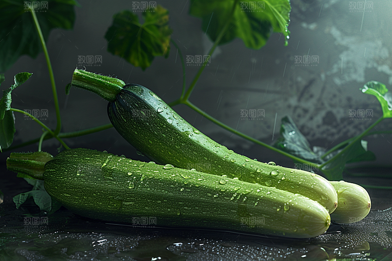 西葫芦美食自然摄影图