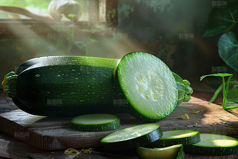 西葫芦高清美食摄影图