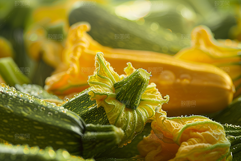西葫芦白瓜食材摄影图