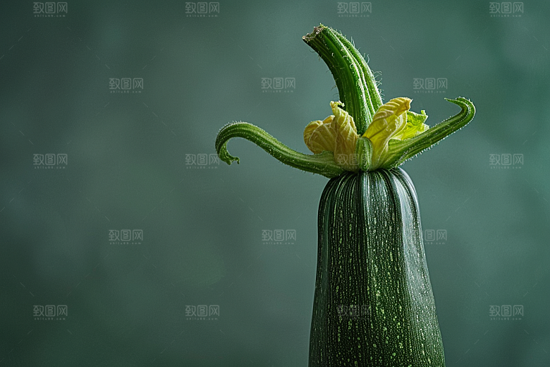 西葫芦清新蔬菜摄影图