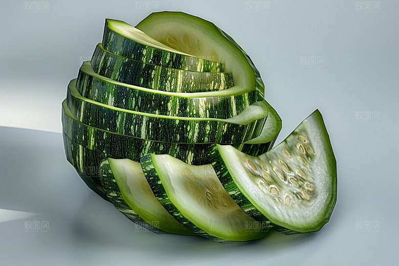 西葫芦瓜果食材摄影图