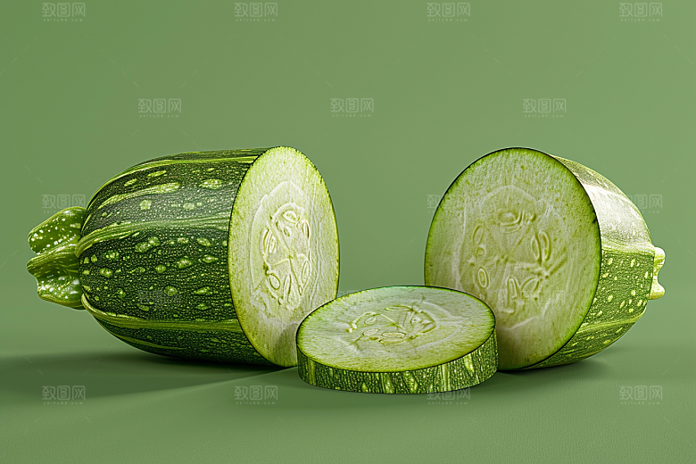 西葫芦果实瓜果摄影图
