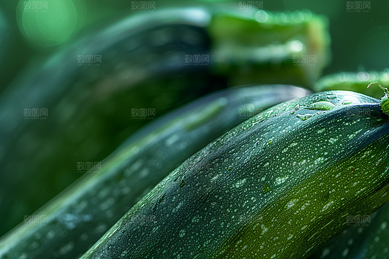 西葫芦食材清新摄影图