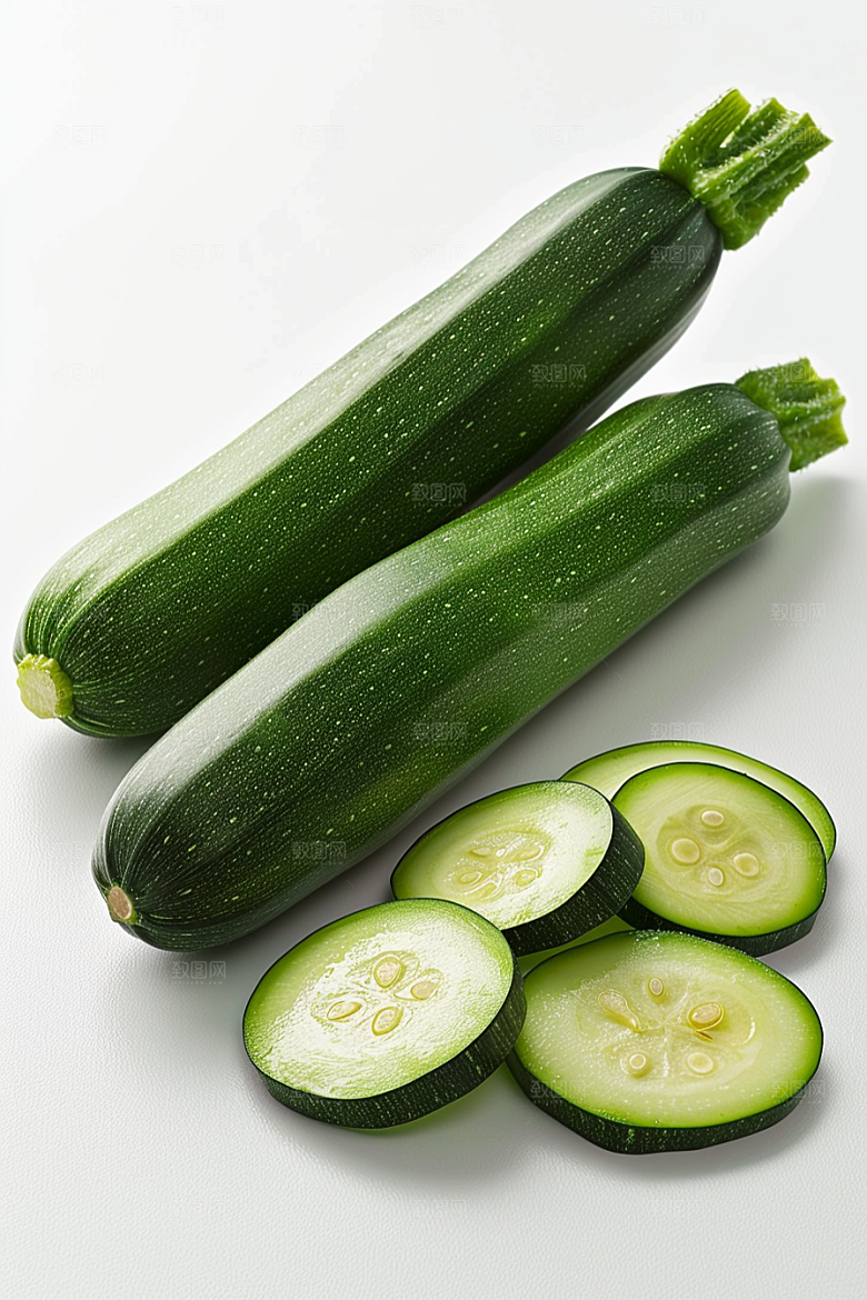 西葫芦菜瓜食材摄影图