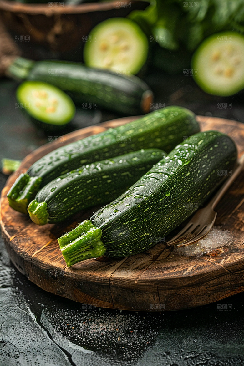 西葫芦瓜果美食摄影图