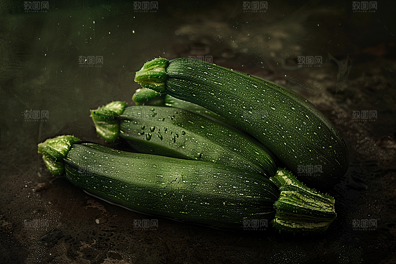 西葫芦白瓜瓜果摄影图