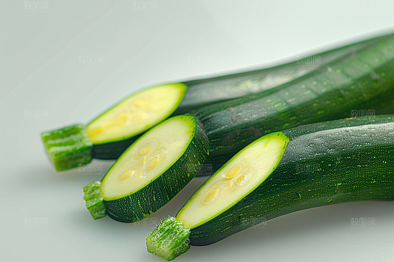 西葫芦白瓜菜瓜摄影图