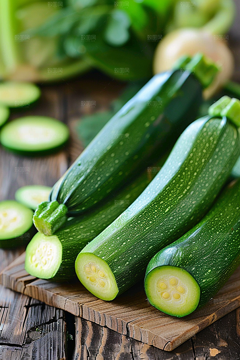 西葫芦瓜果食材摄影图