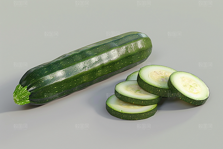 西葫芦美食瓜果摄影图