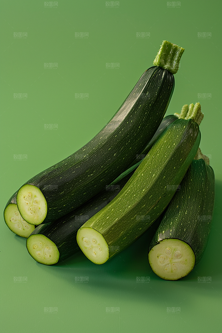 西葫芦菜瓜白瓜摄影图