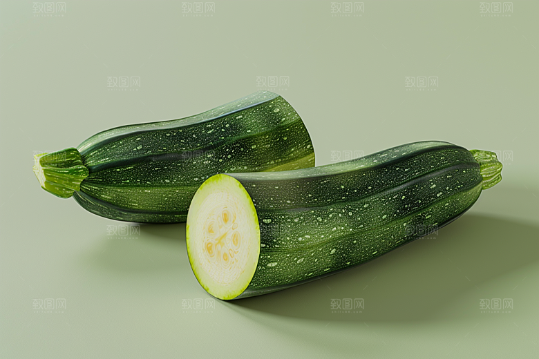 西葫芦食材美食摄影图